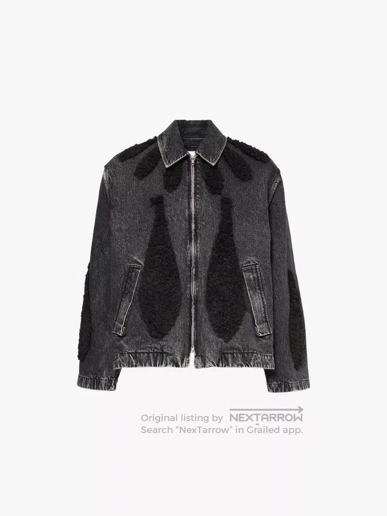 Song For The Mute sftm 24.2 Teardrop Fleece Denim Jacket. Size US M / EU 48-50 / 2 - 3 Thumbnail