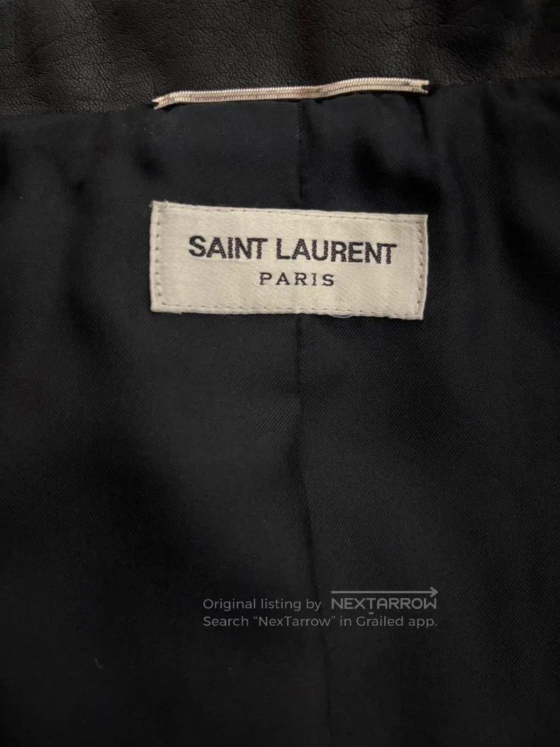 Saint Laurent Paris Saint Laurent Paris Black Full Leather Fringe Jacket Size US S / EU 44-46 / 1 - 8 Thumbnail