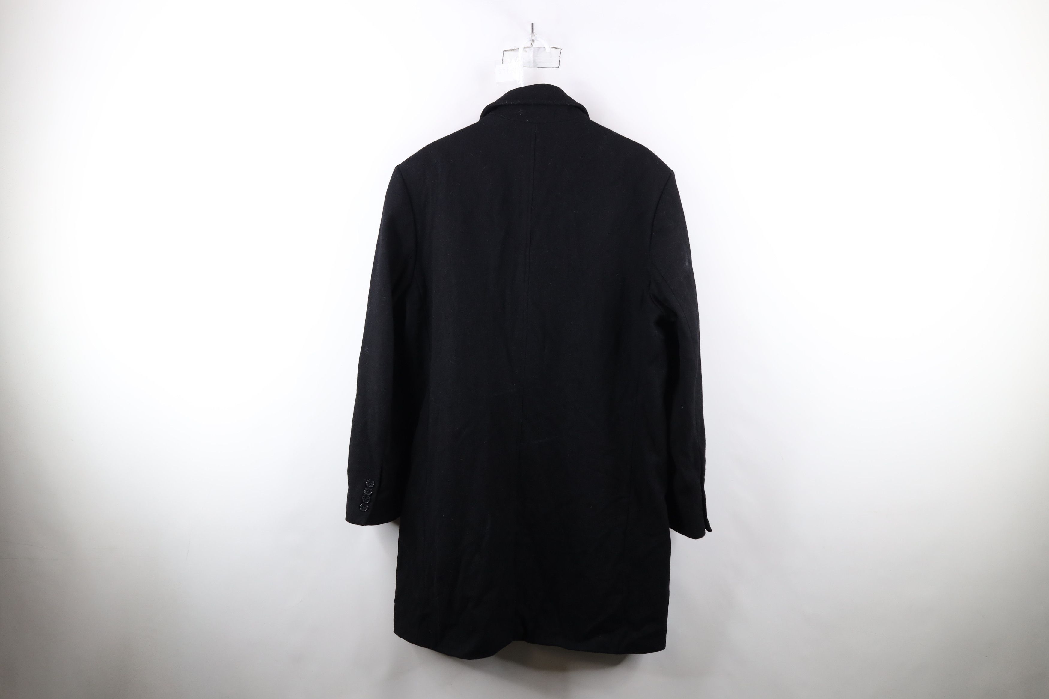 Michael Kors × Vintage Michael Kors Wool Blend Trench Coat Overcoat Jacket Black Size US XL / EU 56 / 4 - 13 Thumbnail