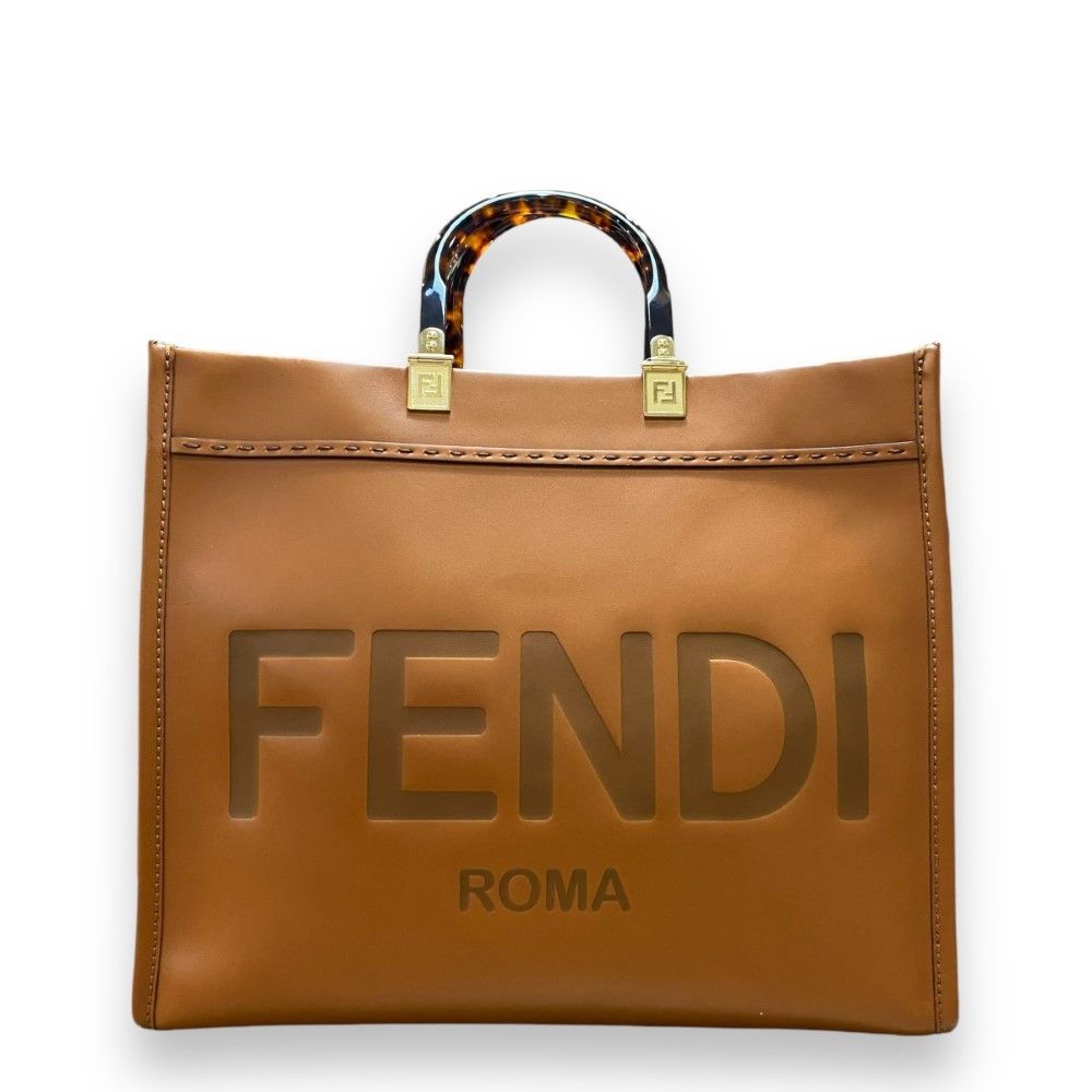 Fendi FENDI SUNSHINE Brown Calf Bag Brown Size M Size ONE SIZE - 1 Thumbnail