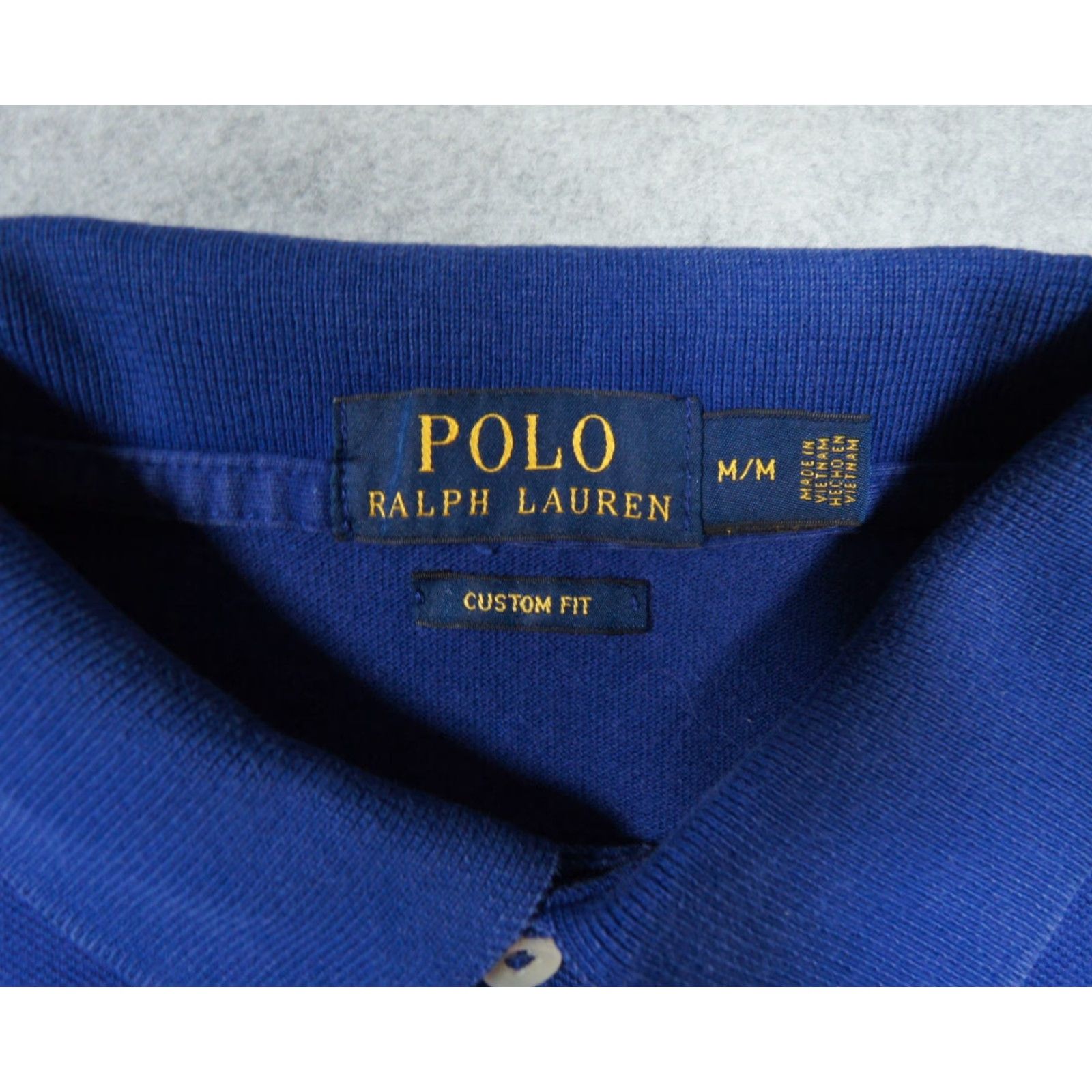 Polo Ralph Lauren VINTAGE Polo Ralph Lauren Shirt Mens Medium Blue Short Sleeve Custom Fit Preppy Pony Size US M / EU 48-50 / 2 - 6 Thumbnail