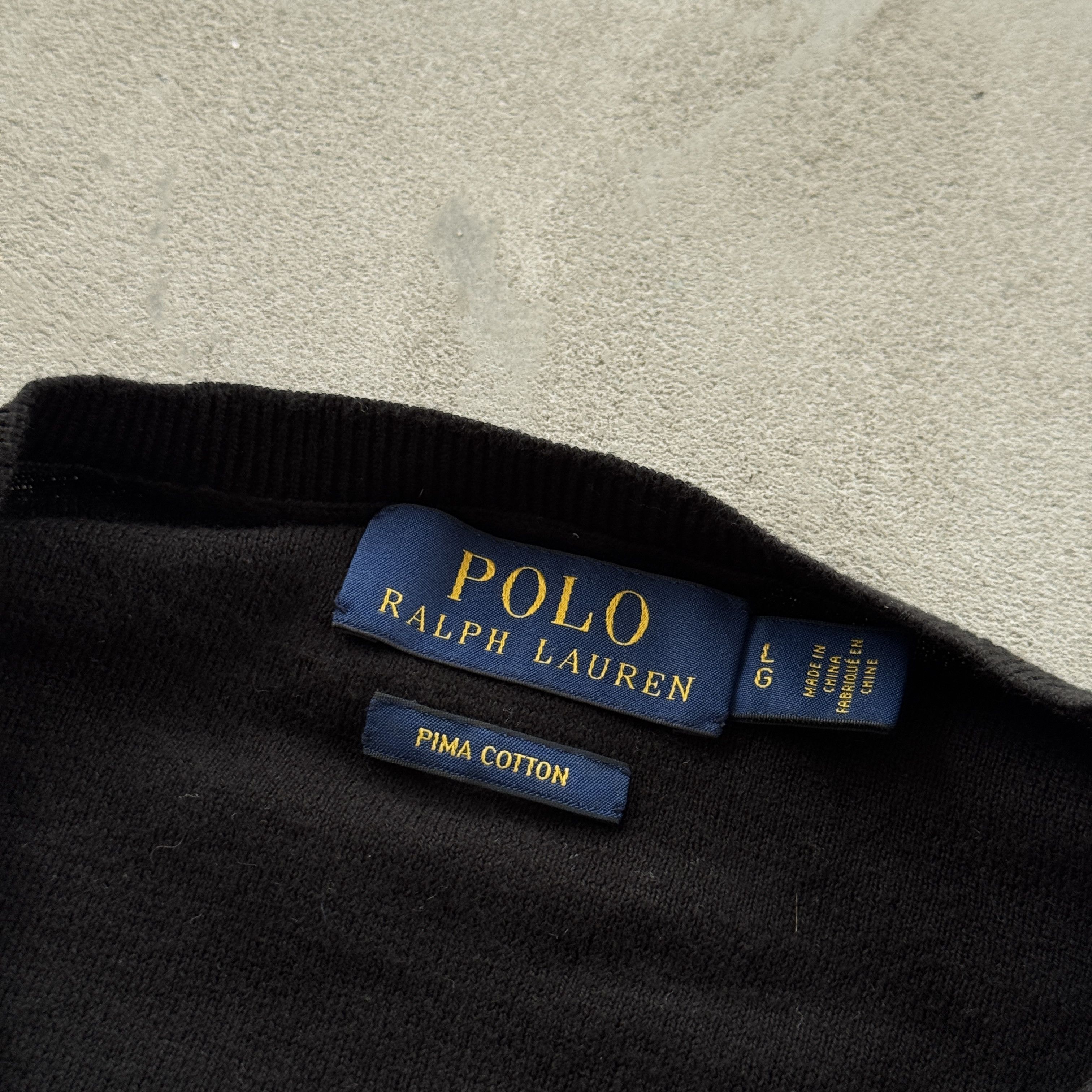 Polo Ralph Lauren Vintage 90s Polo Ralph Lauren Knit Cotton V-Neck Vest Size US L / EU 52-54 / 3 - 4 Thumbnail