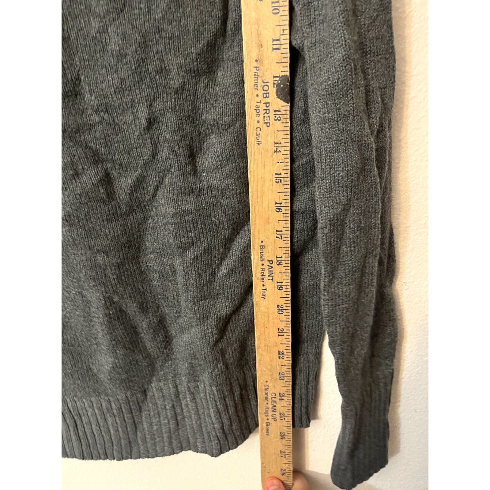 Gap Gap Sweater Womens Gray Pullover 1/4 Zip Shawl Collar Long Sleeve Casual Small Size S / US 4 / IT 40 - 4 Thumbnail