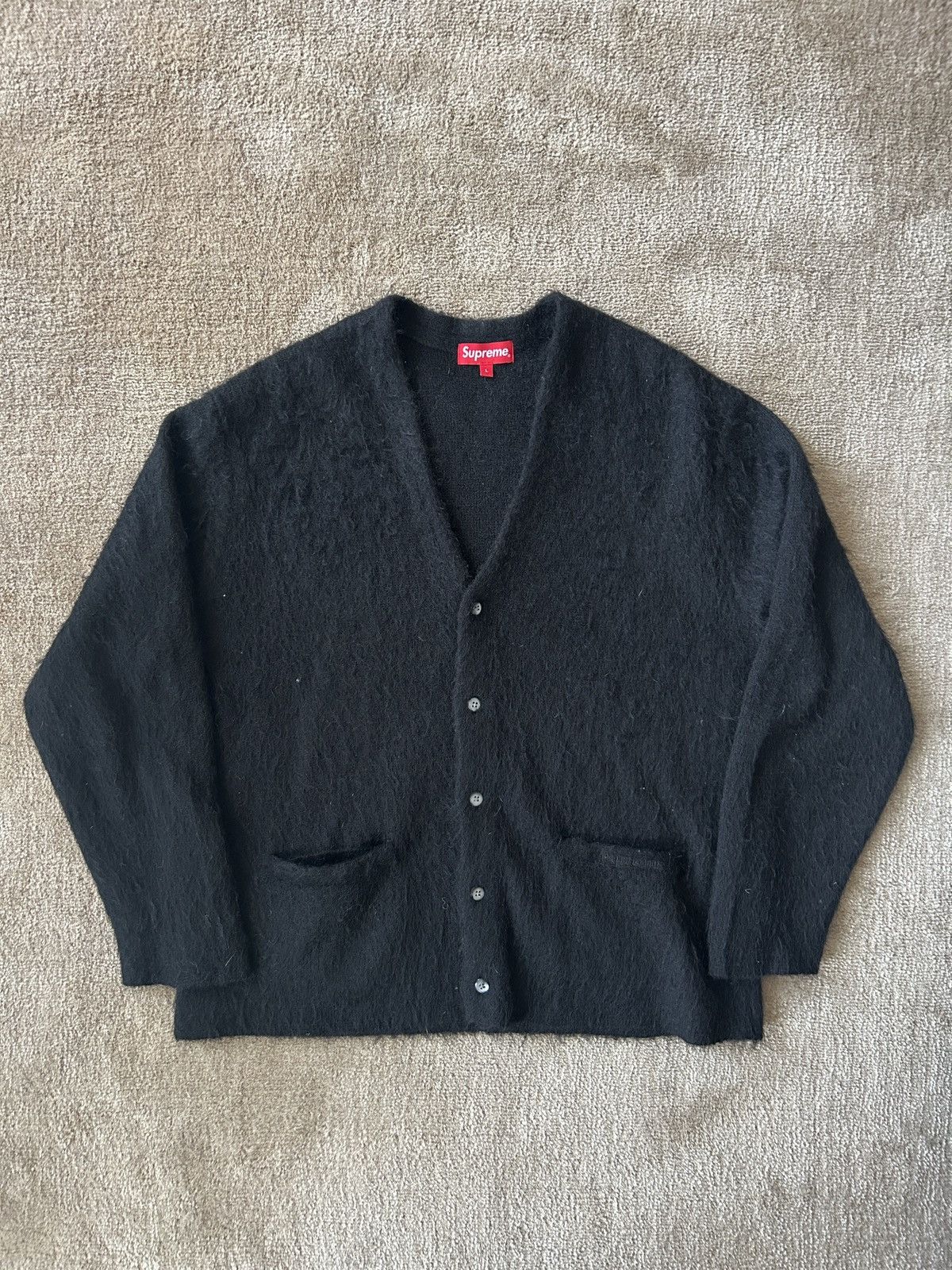 Supreme Supreme Brushed Mohair Cardigan | Grailed