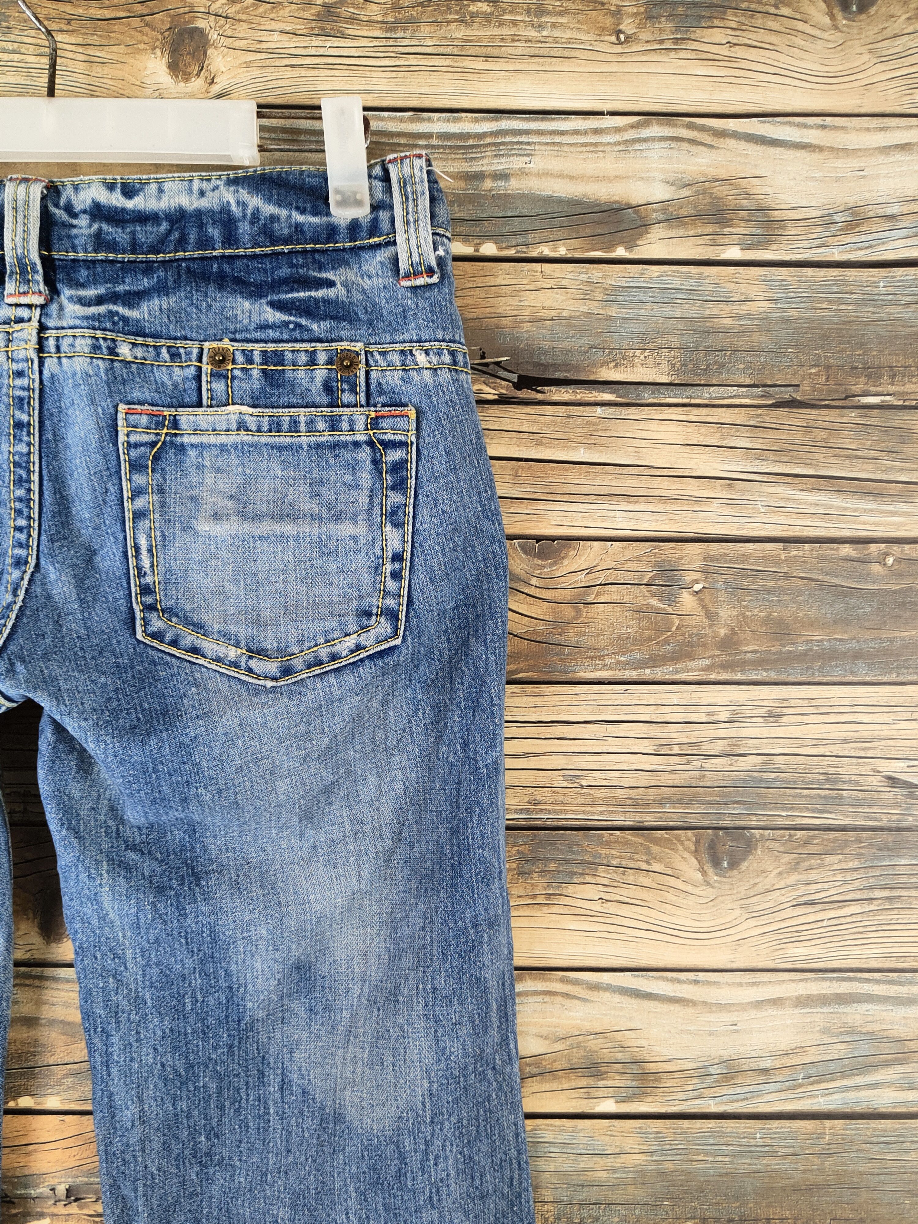 Japanese Brand Back Rush Blue Distressed Ripped Jeans #S2924 Size 28" / US 6 / IT 42 - 10 Thumbnail