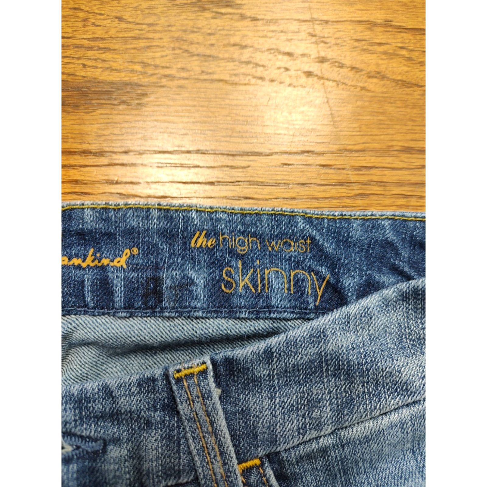 7 For All Mankind VINTAGE 7 For All Mankind Womens Skinny Jeans Blue Denim High Waisted 29 Inseam 25x29 City 90s Mens/Womens Size 42" / US 20 - 4 Thumbnail