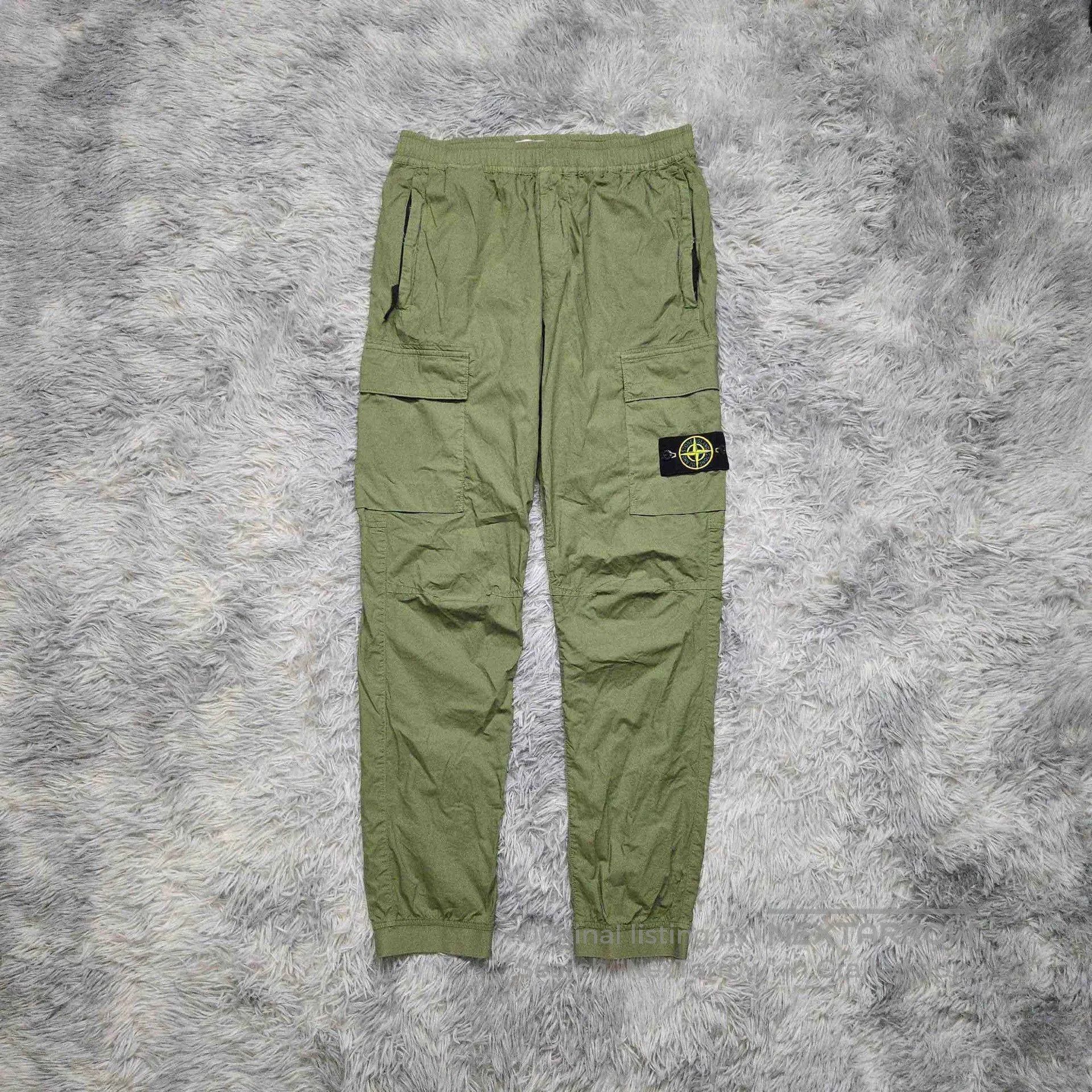 Stone Island stone island green cargo pants, size W32. Size US 32 / EU 48 - 1 Thumbnail