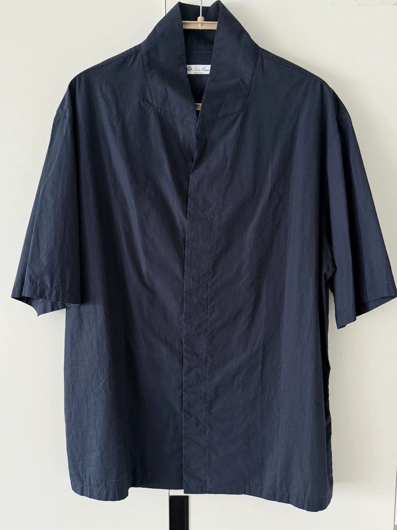 Loro Piana LORO PIANA Green collar shirt Size US S / EU 44-46 / 1 - 1 Thumbnail