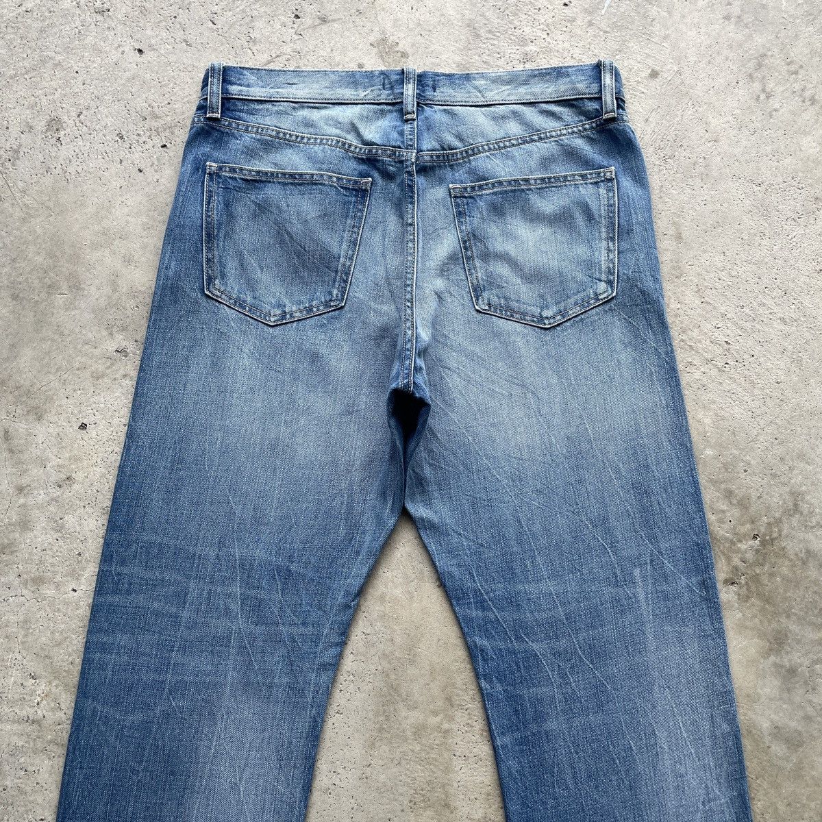 Japanese Brand W34x27.5 Vintage Japanese Denim Wash Faded Jeans Pants Size US 34 / EU 50 - 8 Thumbnail