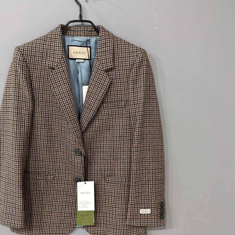 Gucci Gucci Gaoding Qianniao grid college-style suit 2506-Nextarr Size XS / US 0-2 / IT 36-38 - 2 Thumbnail