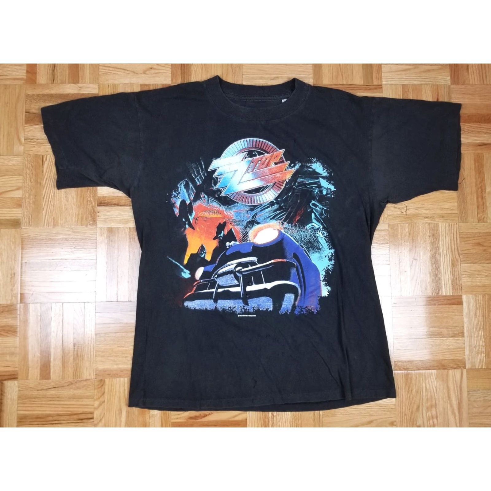 Vintage VINTAGE ZZTOP RECYCLER WORLD TOUR ROCK BAND TOUR T-SHIRT LARGE BLACK Cotton Men T-Shirt 91' 90s Concert Retro USA Size US L / EU 52-54 / 3 - 2 Thumbnail