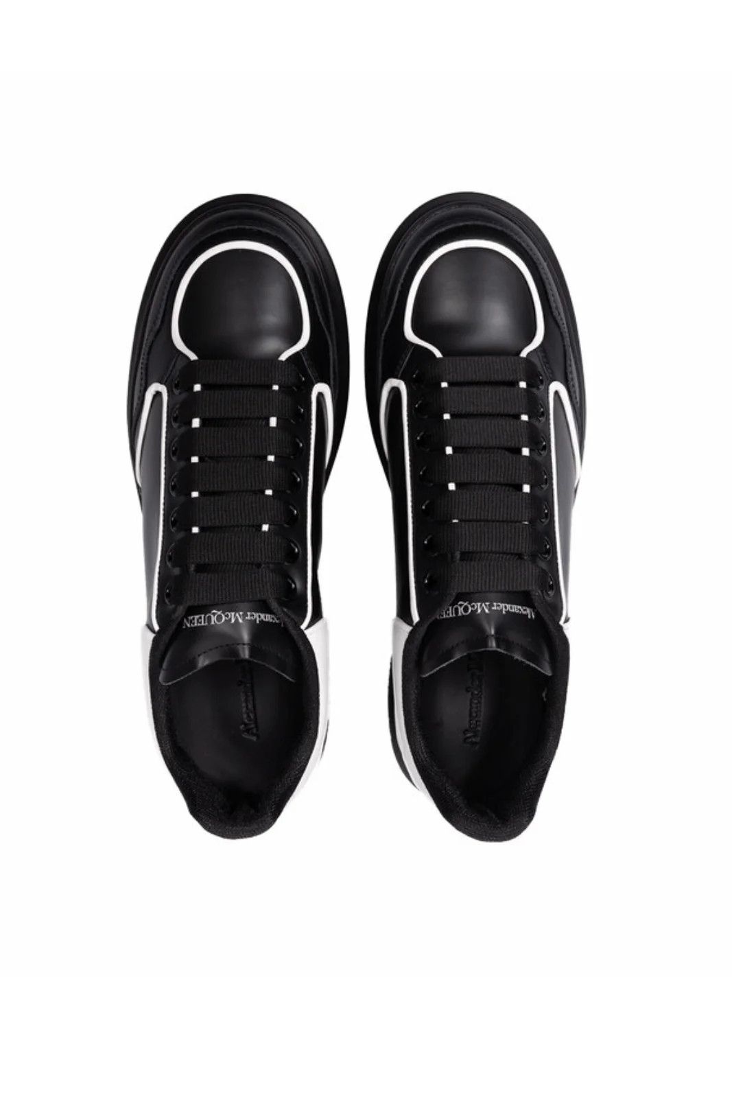 Alexander McQueen o1w1db10725 Oversized Sneaker in Black/White Size US 13 / EU 46 - 4 Thumbnail