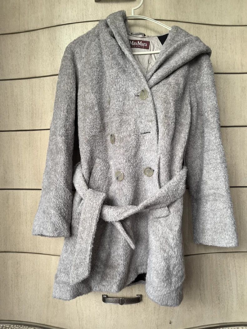 Max Mara Max Mara Grey Hooded Coat Size M / US 6-8 / IT 42-44 - 1 Thumbnail