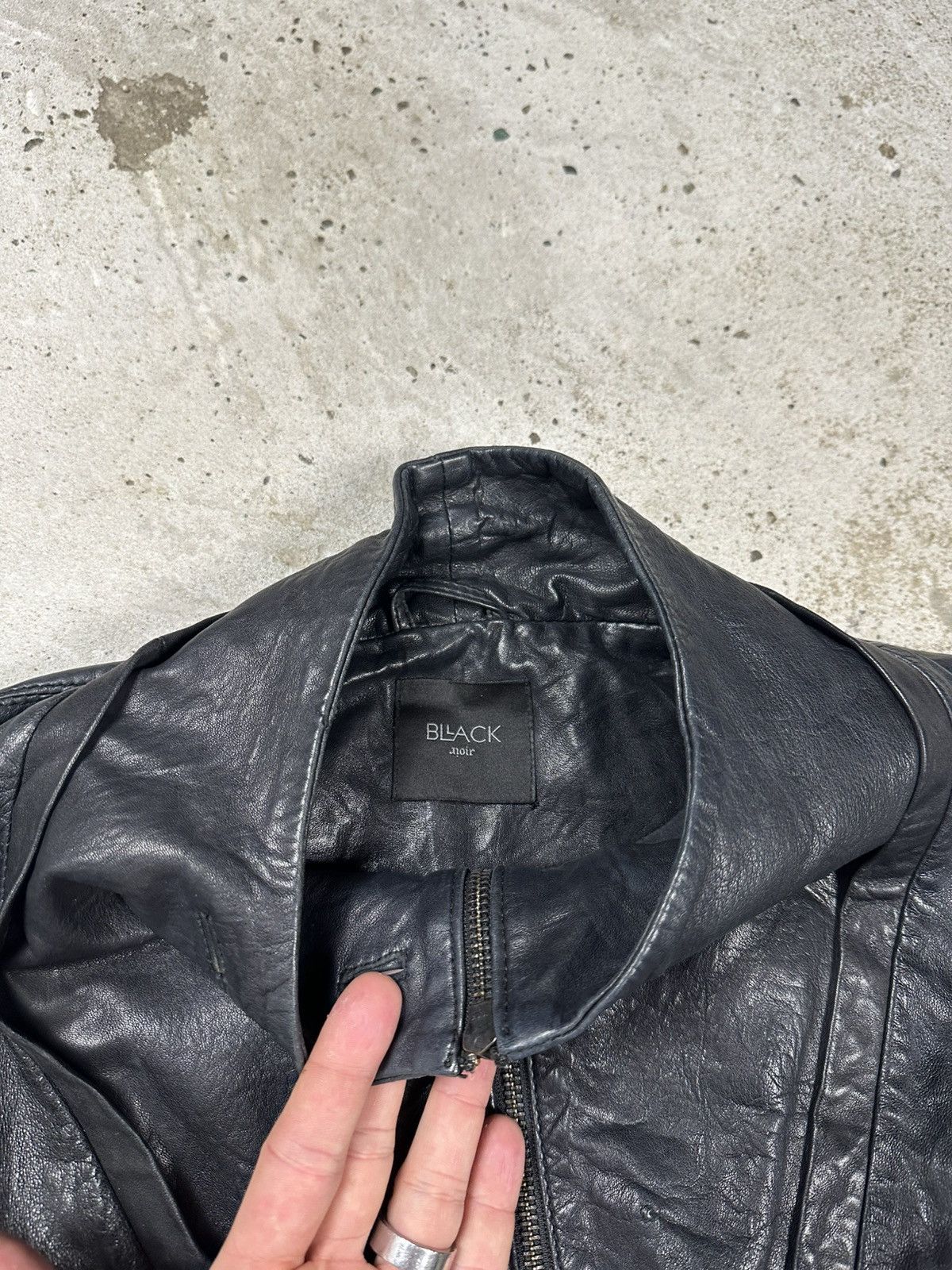 Japanese Brand × Vintage Vintage Y2K Black Leather Moto Biker Style Jacket Japanese Size US S / EU 44-46 / 1 - 9 Thumbnail
