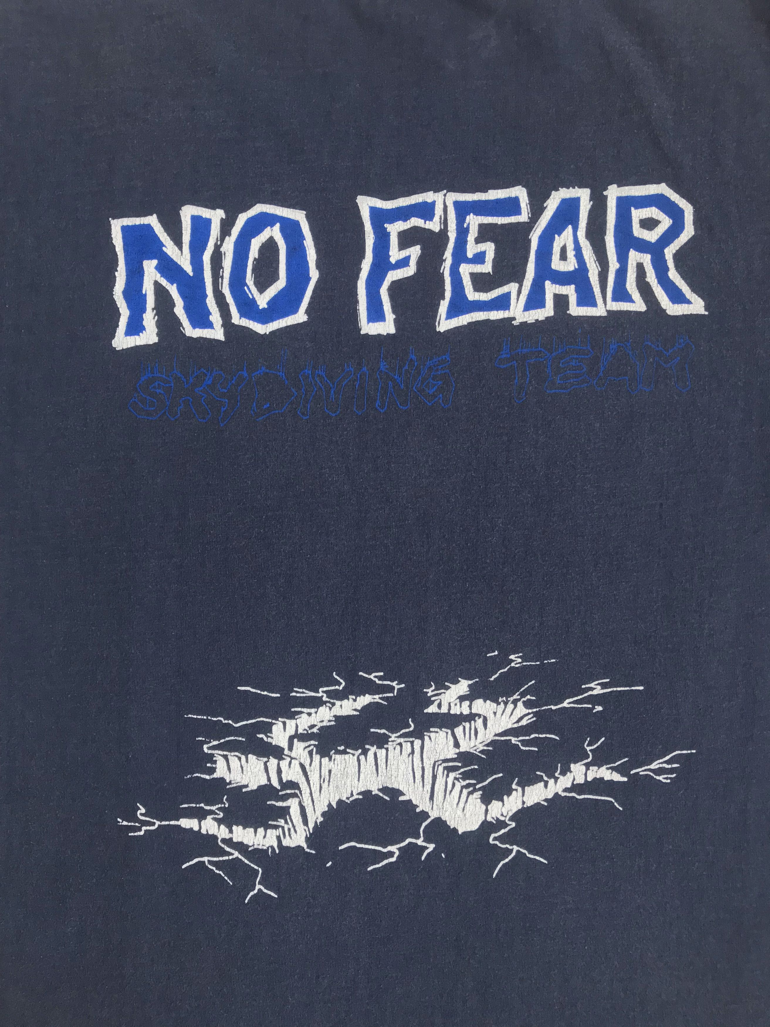 No Fear Vintage 90s NO FEAR Skydiving Team T Shirt Faded Tee Large Size US L / EU 52-54 / 3 - 3 Thumbnail