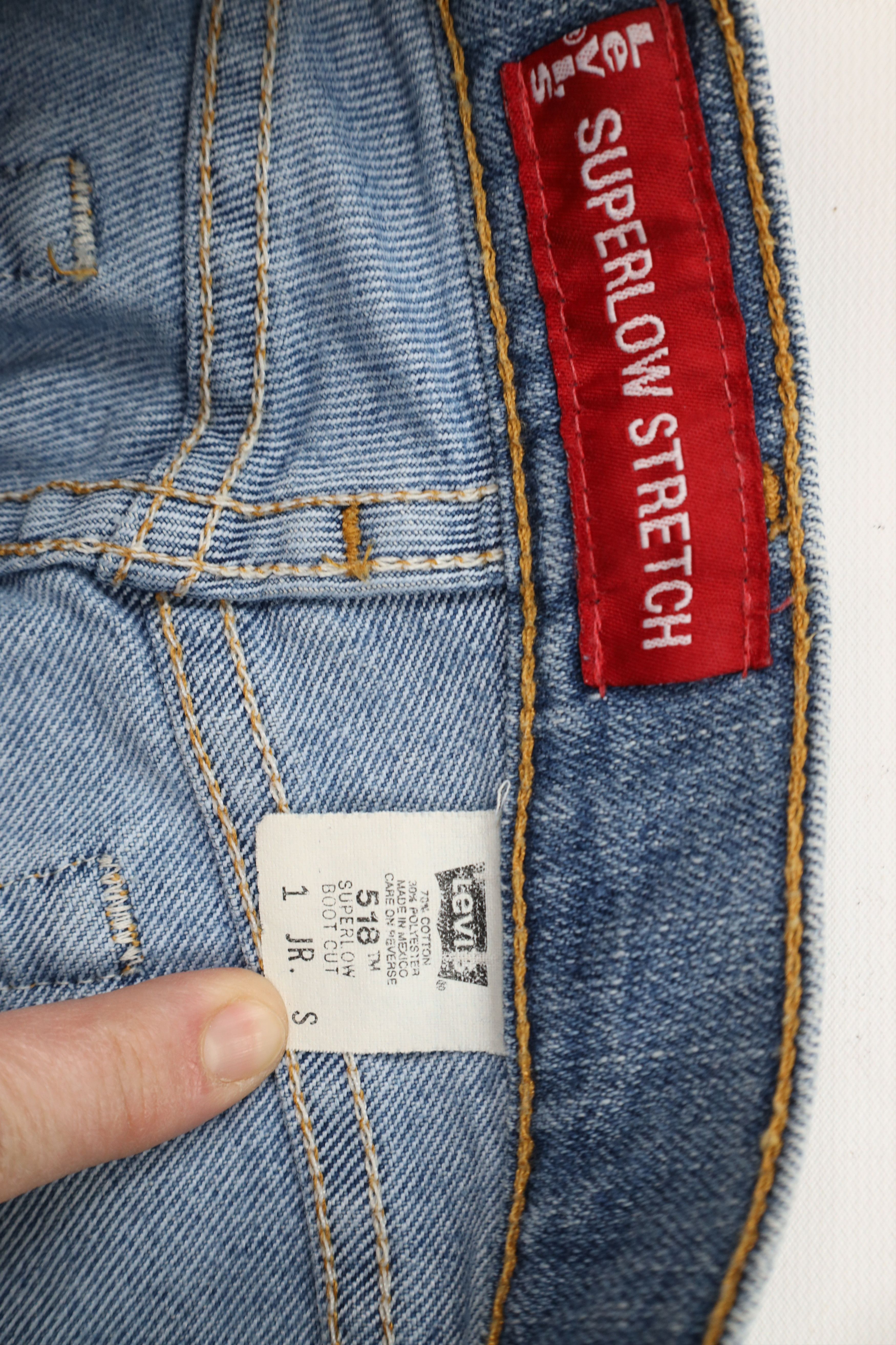 Levi's × Vintage Vintage Y2K 2002 Levis 518 Womens Stretch Bootcut Jeans Size 25" / US 0 / IT 36 - 7 Thumbnail
