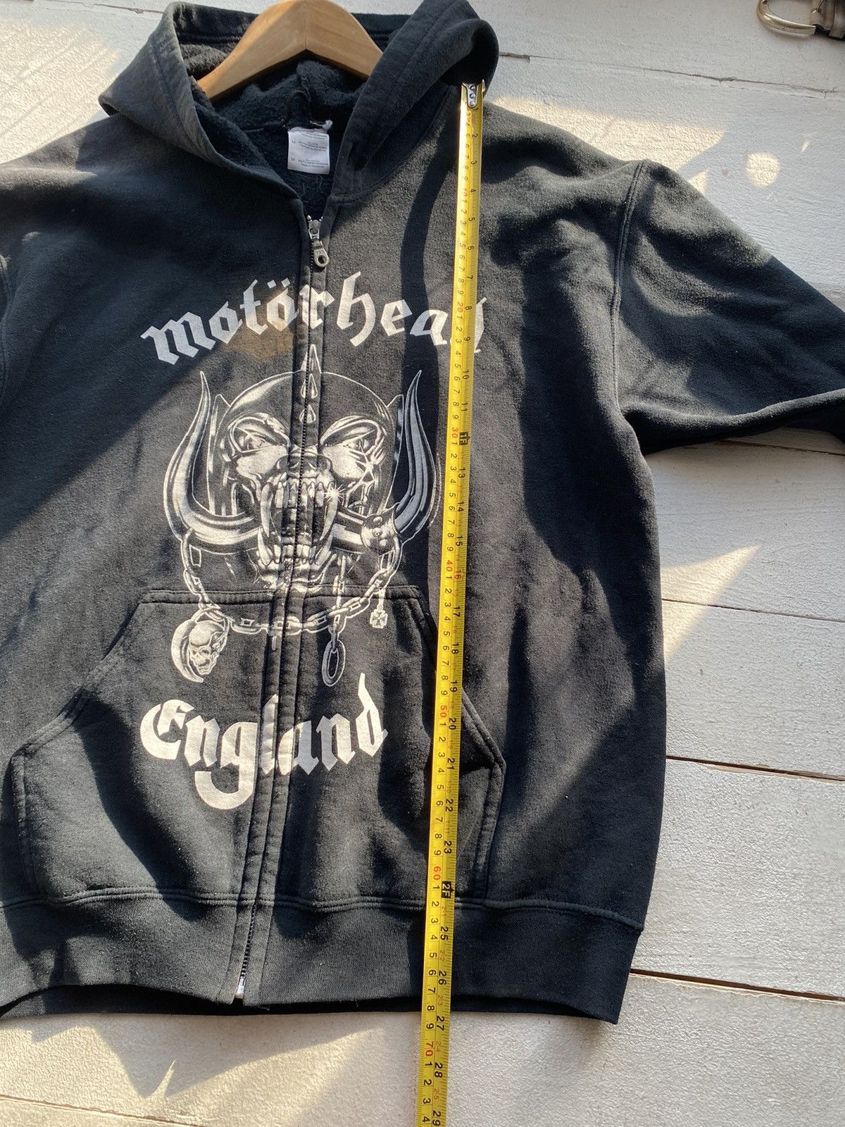 Gildan 00s Motorhead band opium punk distressed sun faded hoodie Size US M / EU 48-50 / 2 - 11 Thumbnail