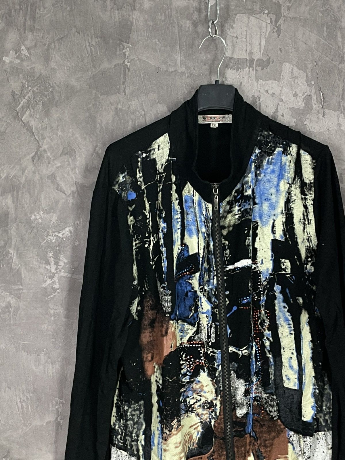 Hysteric Glamour × If Six Was Nine × Vintage FRENCH ART KNIT ARCHIVE SWEATER ZIP UP Size XXL / US 16-18 / IT 52-54 - 3 Thumbnail