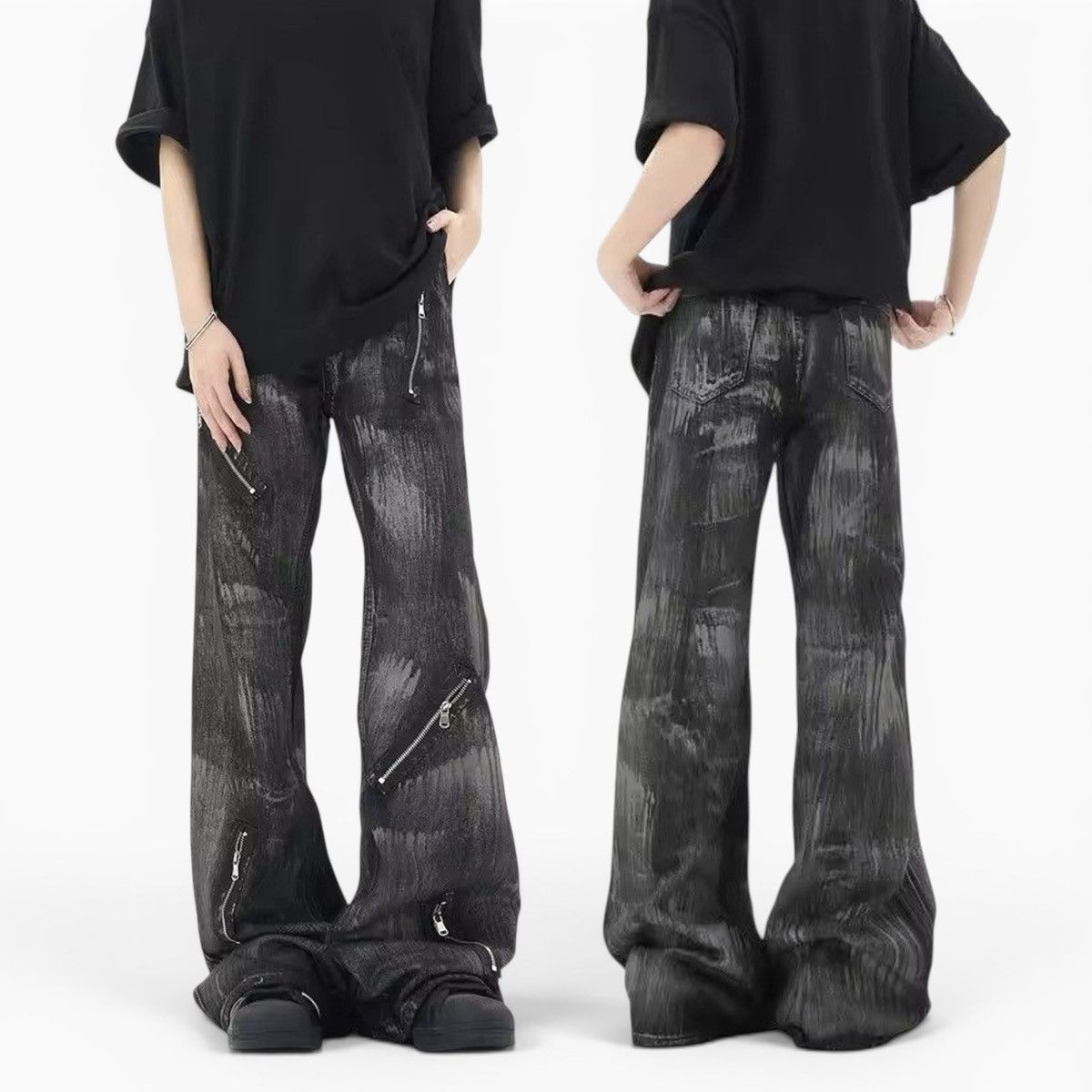 Other Grunge Flare Denim By ArtsKoreanMan Size US 32 / EU 48 - 1 Thumbnail