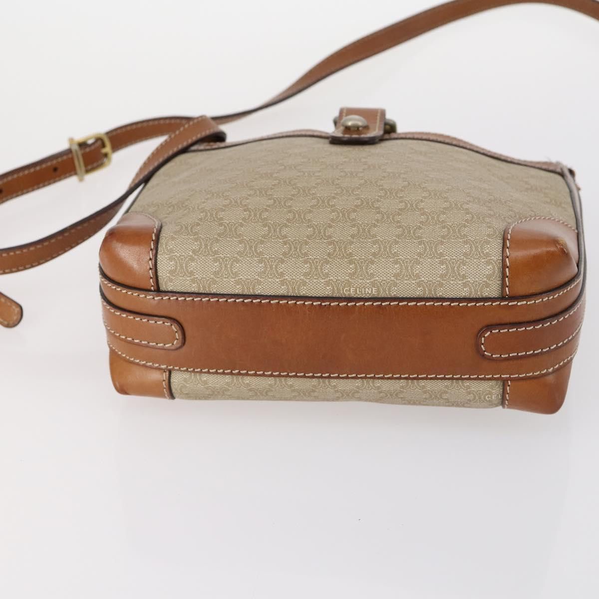 Celine CELINE Macadam Canvas Shoulder Bag Pvc Beige Gold Size ONE SIZE - 7 Thumbnail