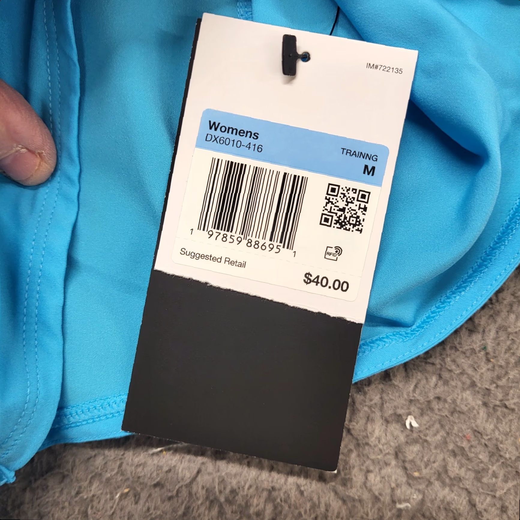 Nike Nike Dri Loose Fit Shorts Womens Medium Turquoise Blue Lined Athletic Short Women's Nike Dri-Fit Size 32" / US 10 / IT 46 - 3 Thumbnail