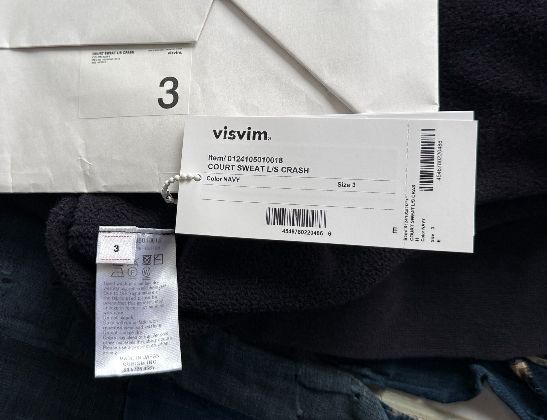 Visvim VISVIM 24SS COURT SWEAT CRASH Pullover Size US L / EU 52-54 / 3 - 9 Thumbnail