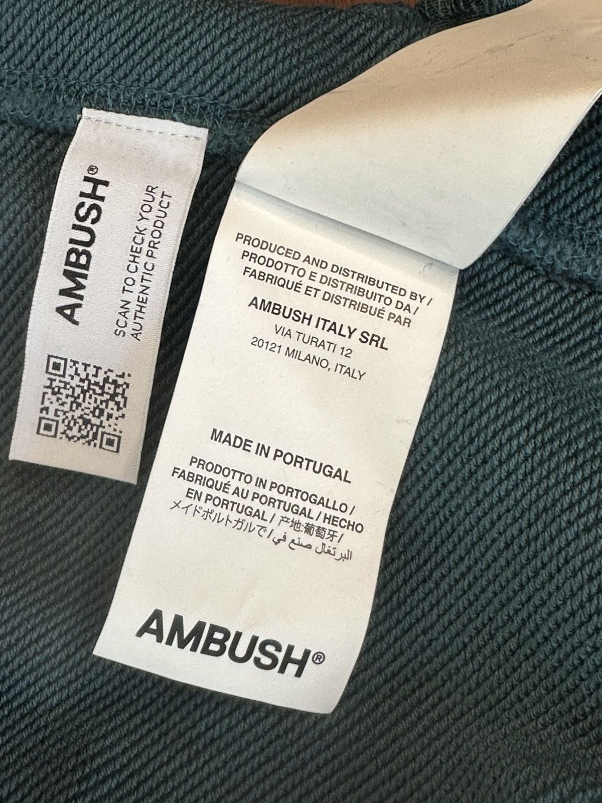 Ambush Design AMBUSH Dark Green Hooded Sweatshirt, Men’s XXS Size US XXS / EU 40 - 6 Thumbnail