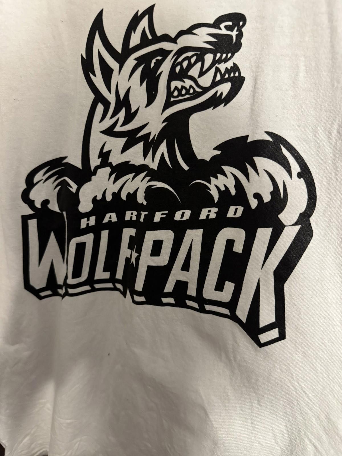 Gildan Hartford Wolfpack Tee Shirt White Men's Size L Size ONE SIZE - 4 Thumbnail