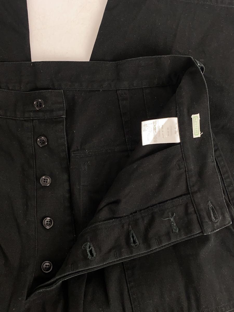 A.PRESSE Black Cotton Usaf Hemmed Bottoms Size US 32 / EU 48 - 3 Thumbnail