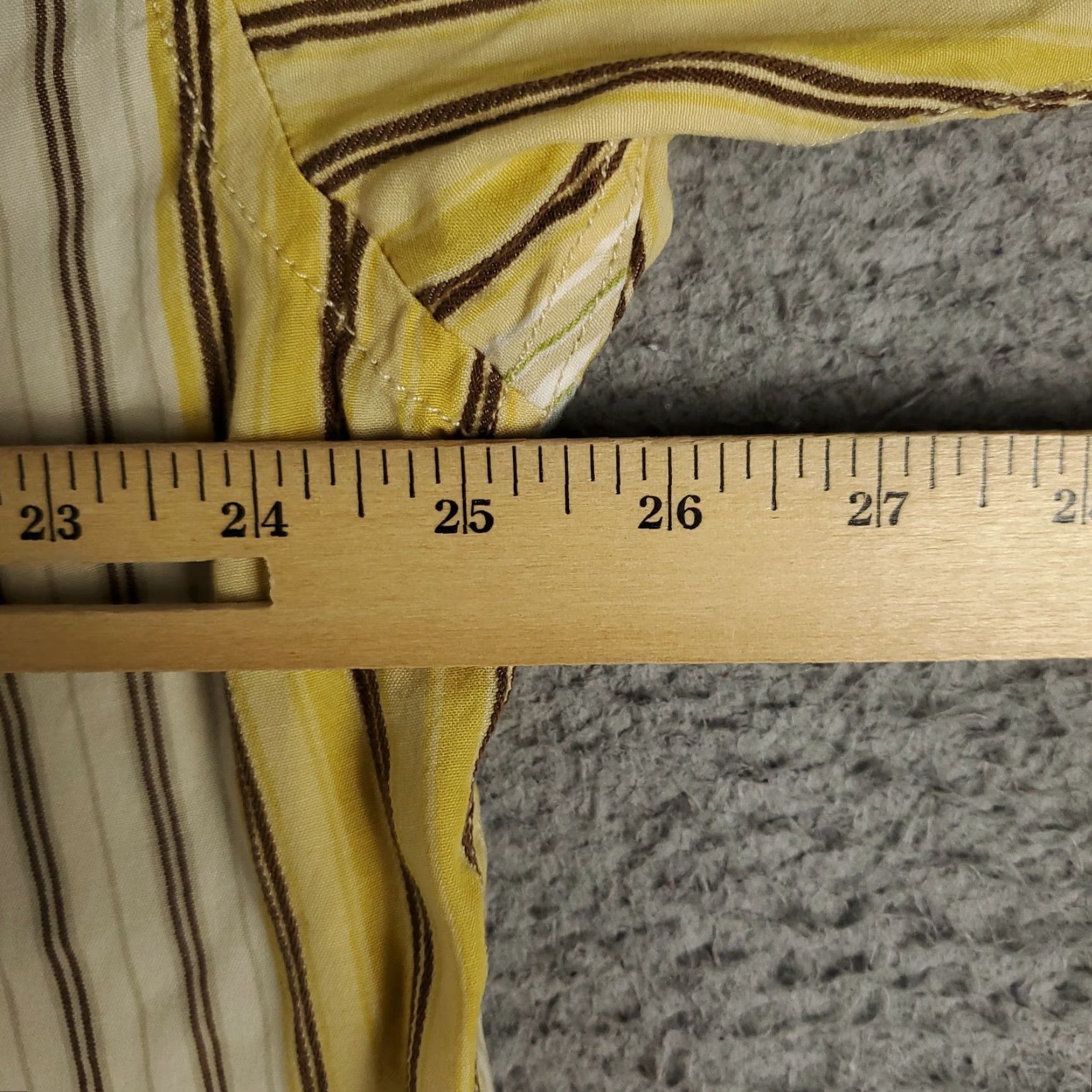 Tommy Bahama Tommy Bahama Shirt Mens XL Beige Striped Lyocell Hawaiian Button Up Short Sleeve Size US XL / EU 56 / 4 - 6 Thumbnail
