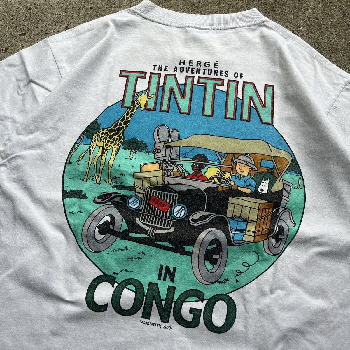 Cartoon Network × Vintage Vintage The Adventures of TINTIN Congo Tee Promo Size US L / EU 52-54 / 3 - 7 Thumbnail