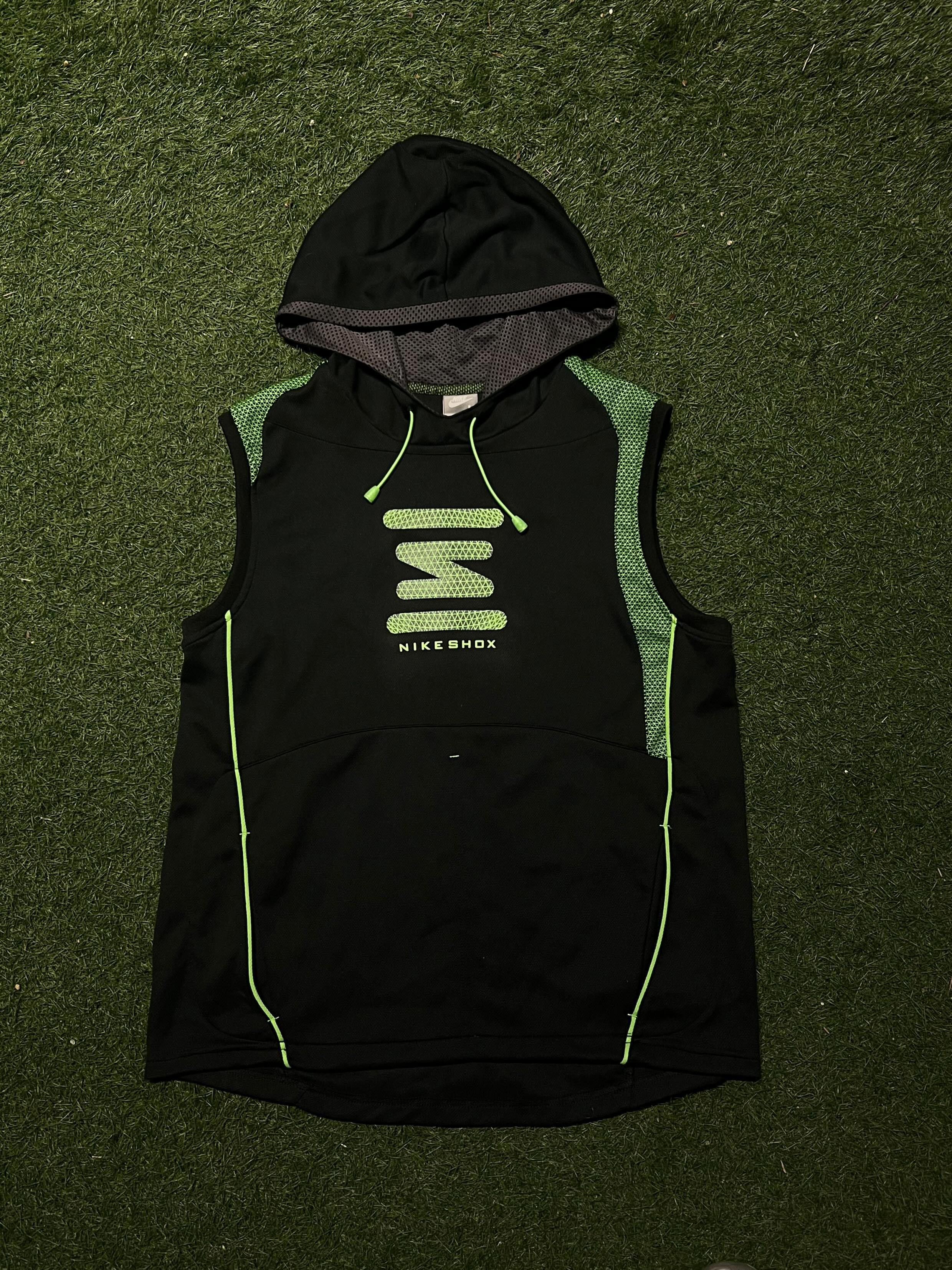 Nike Nike Shox Vintage Sleeveless 2000Hoodie Black Y2K Size US M / EU 48-50 / 2 - 1 Thumbnail