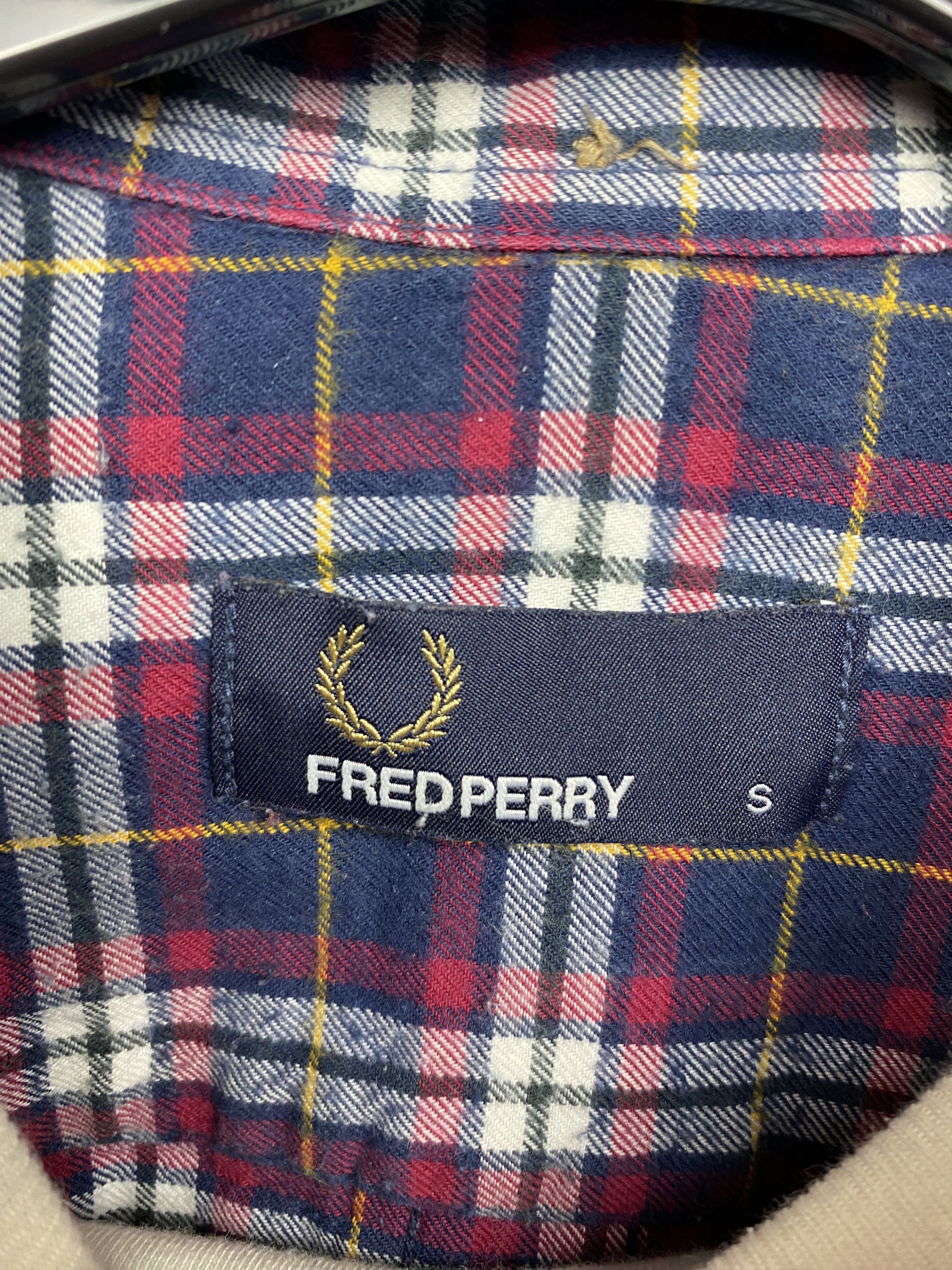 Flannel × Fred Perry Fred Perry Vintage Mens Long Sleeve Plaid Shirt Size US S / EU 44-46 / 1 - 4 Thumbnail