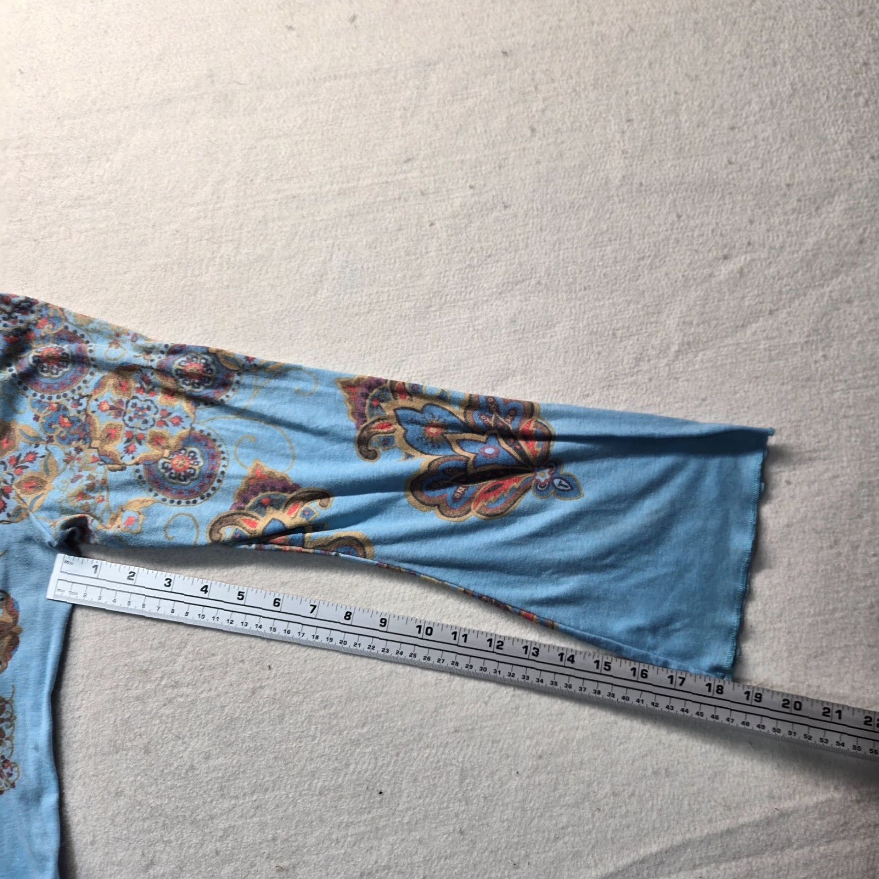 Vintage Riders Shirt Adult Women XL Blue Floral Casual T-Shirt, Short Sleeve, Cotton Blend, 100% Cotton, Women's XL, Floral Pattern, Casual Everyday Wear Size XL / US 12-14 / IT 48-50 - 5 Thumbnail