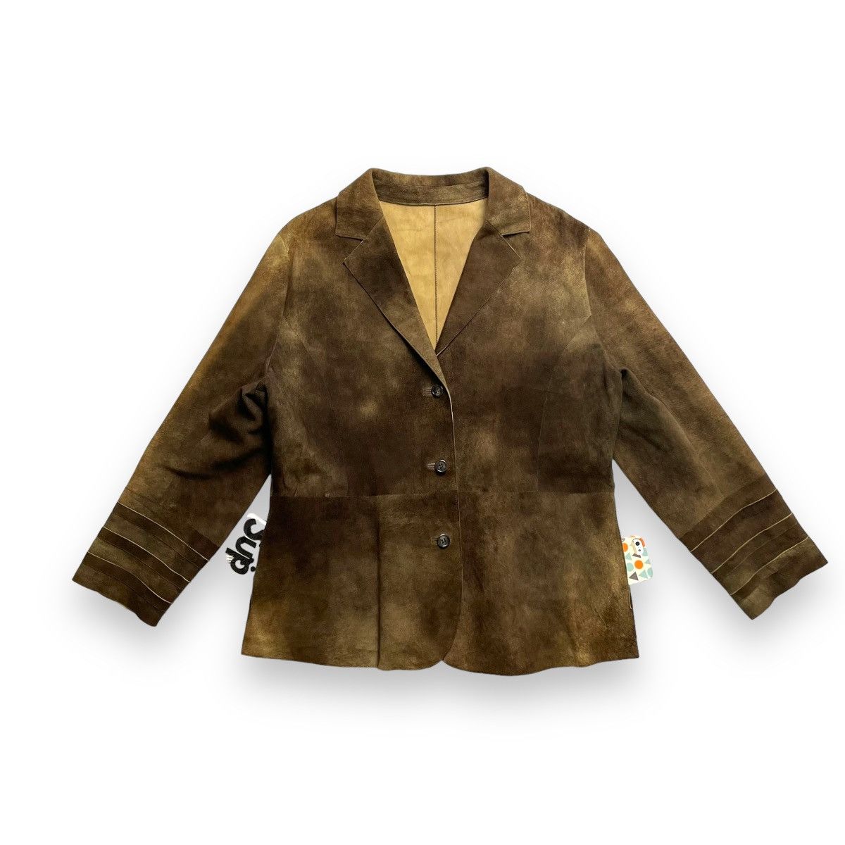 Le Grande Bleu (L.G.B.) 🇯🇵 VINTAGE BRECKENRIDGE GENUINE LEATHER BLAZER COAT JACKET Size US M / EU 48-50 / 2 - 1 Thumbnail