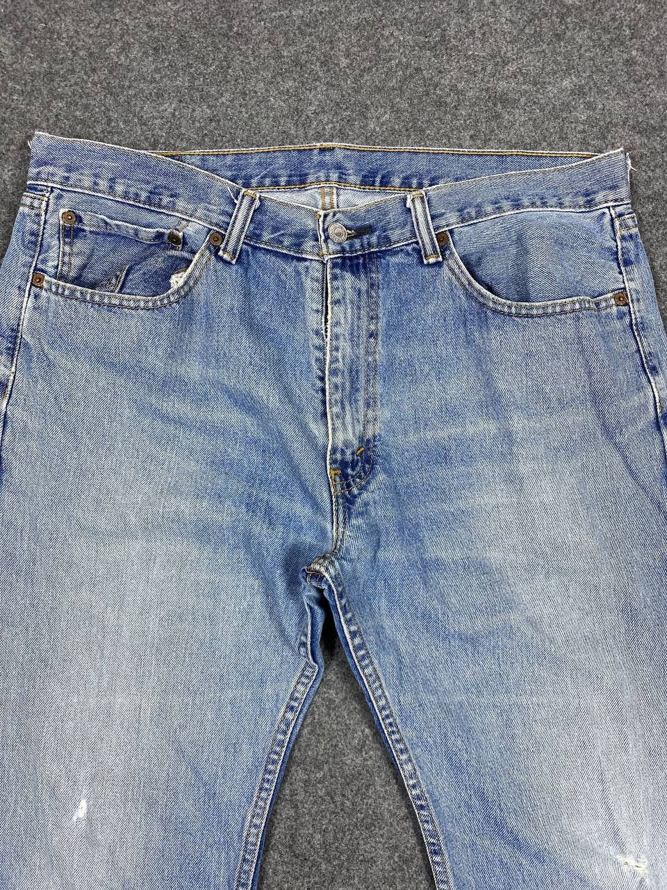 Levi's vintage levis 505 slightly distressed denim nice design Size US 38 / EU 54 - 9 Thumbnail