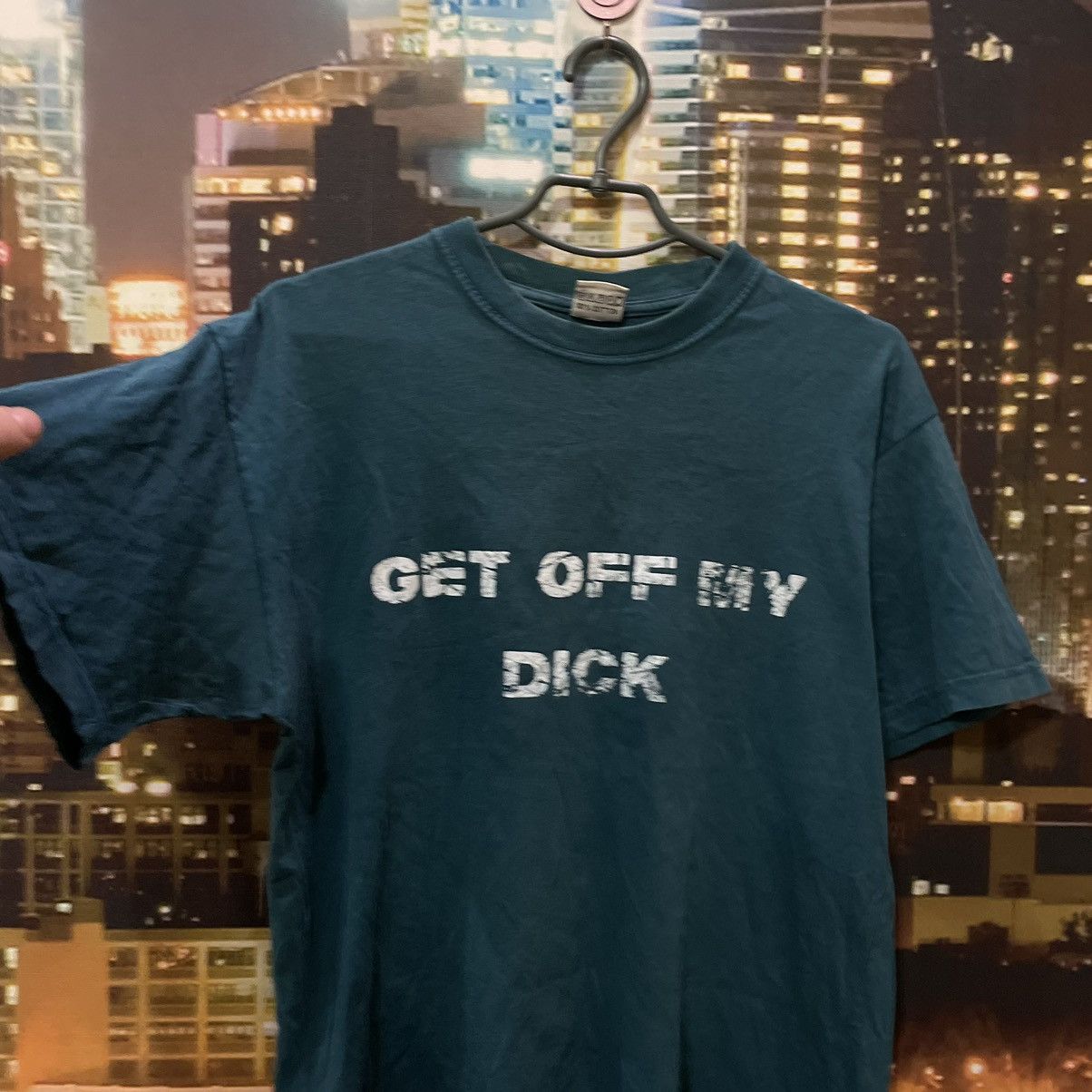 Band Tees VINTAGE 90S GRAIL TEE GET OFF MY DICK PENIS FUNNY PORNO Size US L / EU 52-54 / 3 - 4 Thumbnail