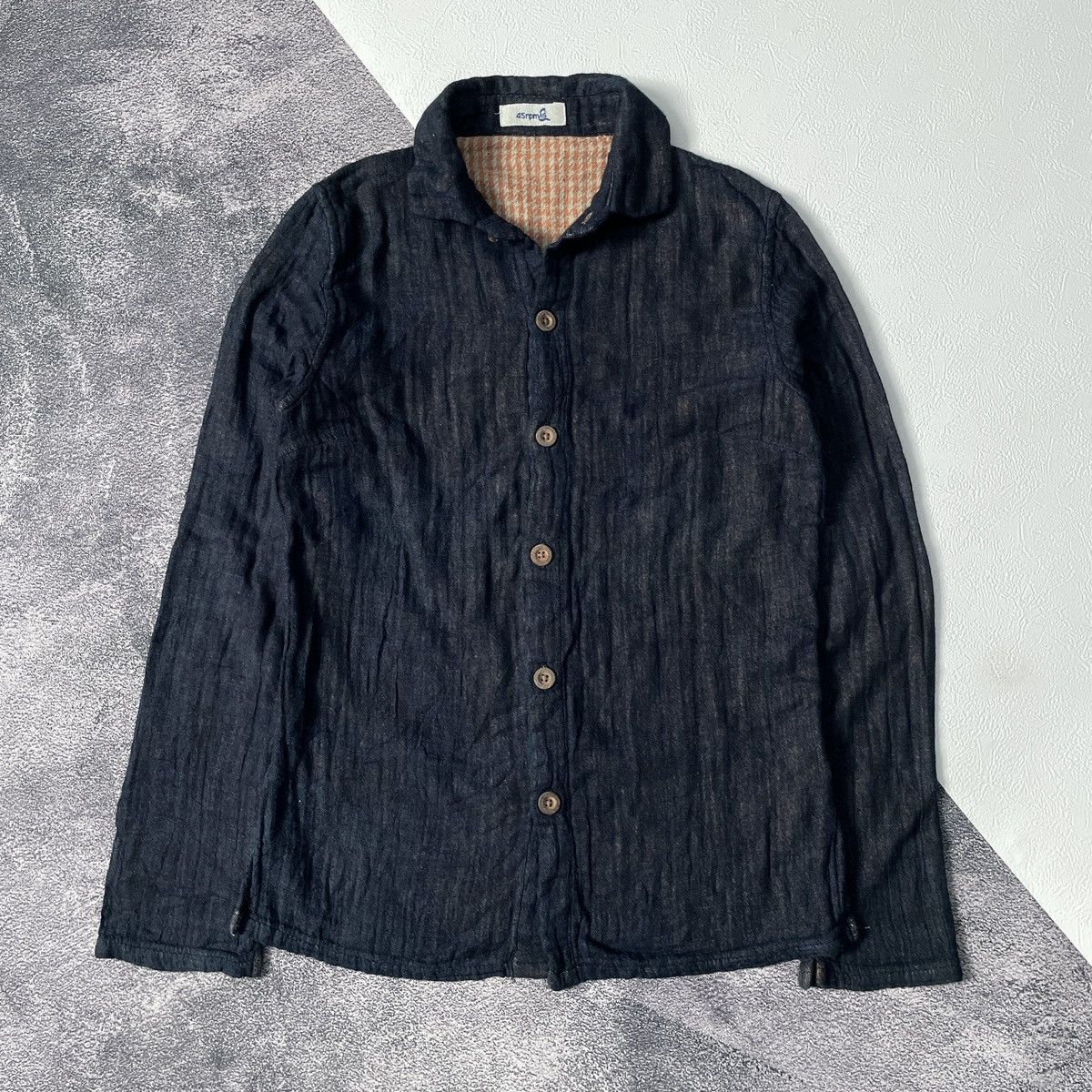 45rpm Vintage 45rpm japanese flanel cotton Ls shirt Size US S / EU 44-46 / 1 - 1 Thumbnail