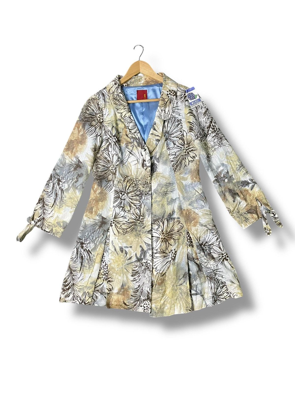 Designer × Japanese Brand × Vintage Vintage Sabena Floral Linen Coat (49) Size XS / US 0-2 / IT 36-38 - 1 Thumbnail