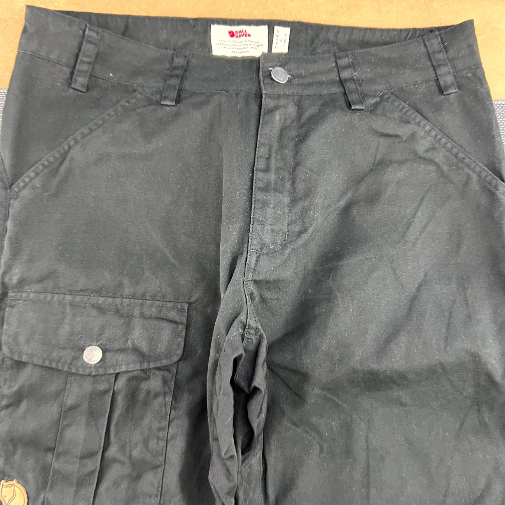 Vintage Fjällräven Niis Trousers Mens Pants 46 Black G-1000 Outdoor Hiking Track Pants Mens 46 Black Size US 30 / EU 46 - 7 Thumbnail