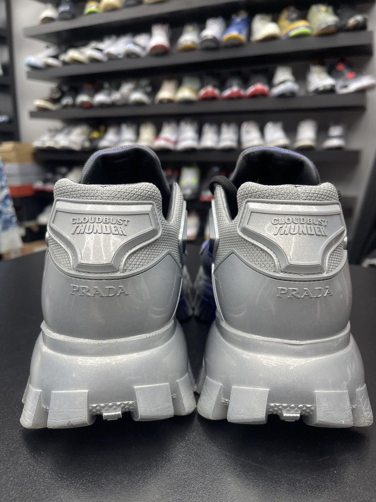 Prada Size 7.5/8.5US - Prada Cloudburst Thunder Knit “Anthracite” Size US 8.5 / EU 41-42 - 4 Thumbnail
