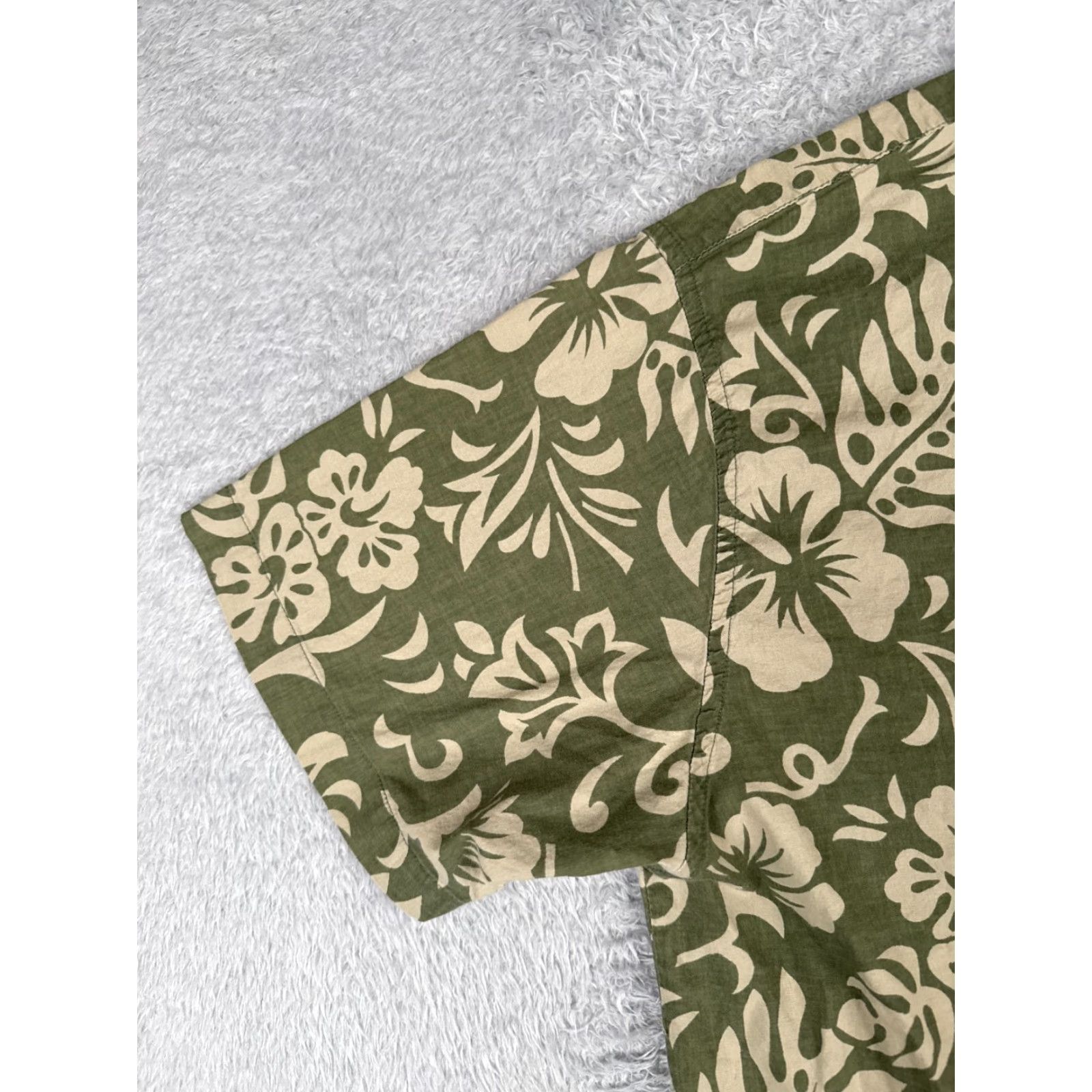 Vintage Address Unknown Shirt Mens 2XL Green Floral Hawaiian Button-Up Shirt Size US XXL / EU 58 / 5 - 5 Thumbnail