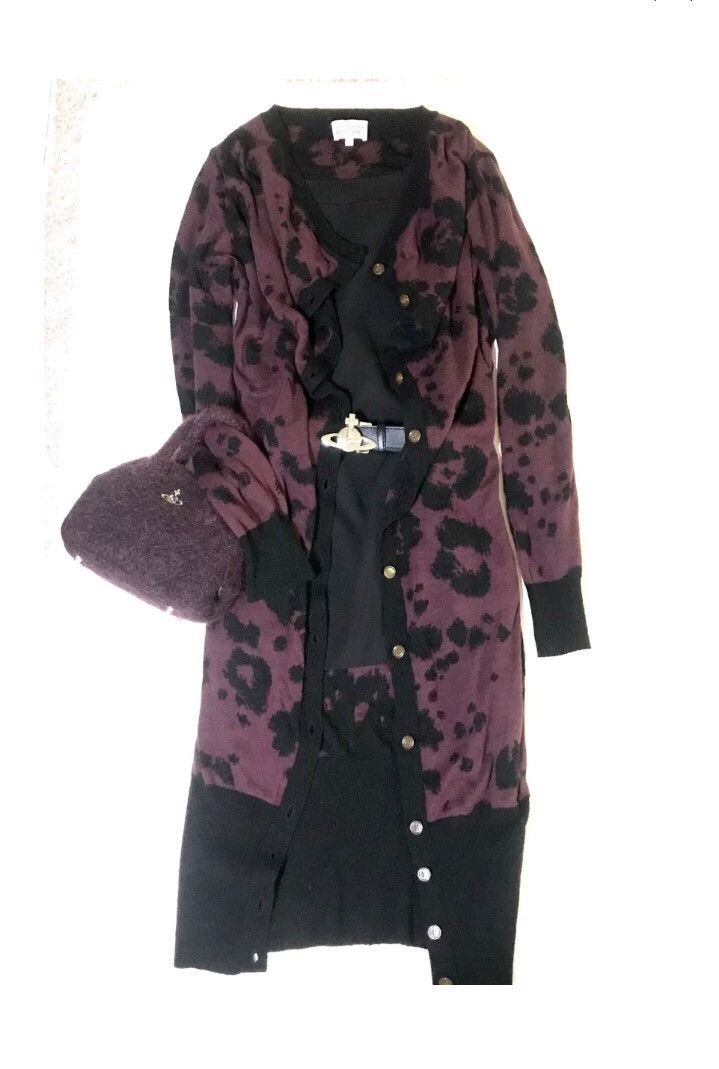 Vivienne Westwood Vivienne Westwood Animal print series maroon long knitted Size M / US 6-8 / IT 42-44 - 1 Thumbnail