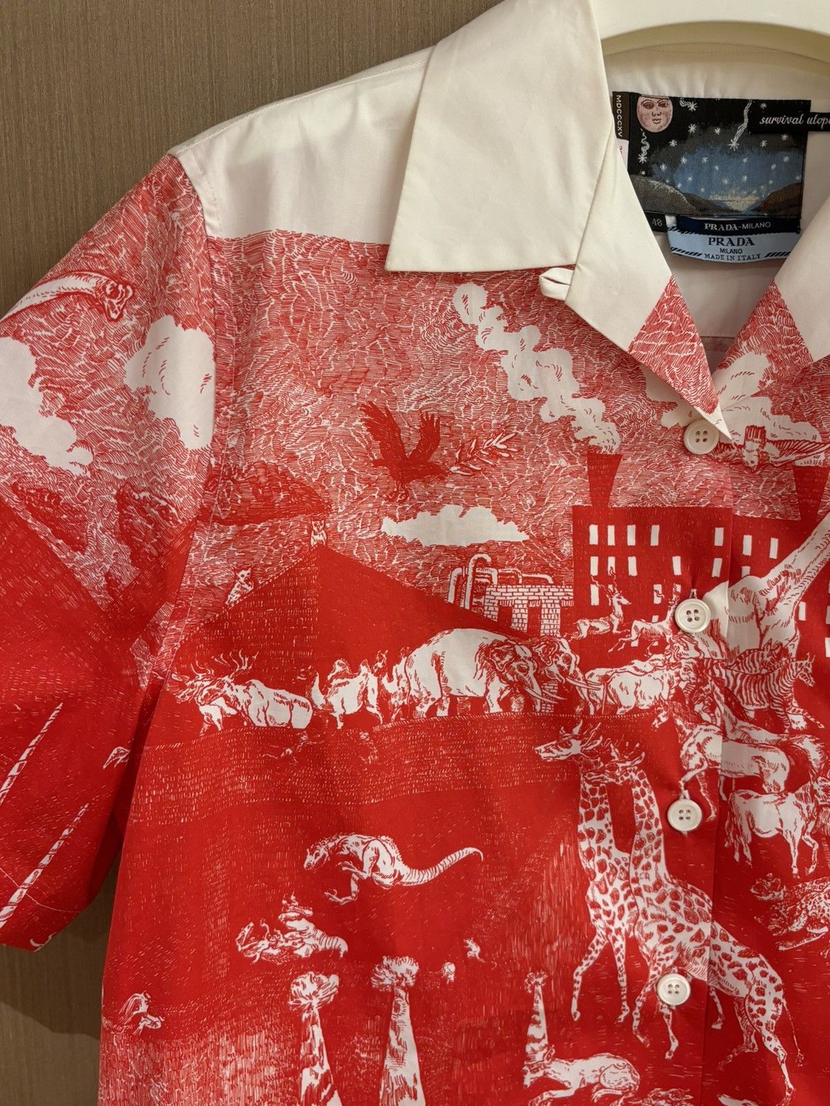 Prada FW2016 Christophe Chemin Survival Utopia Shirt Size US XL / EU 56 / 4 - 5 Thumbnail