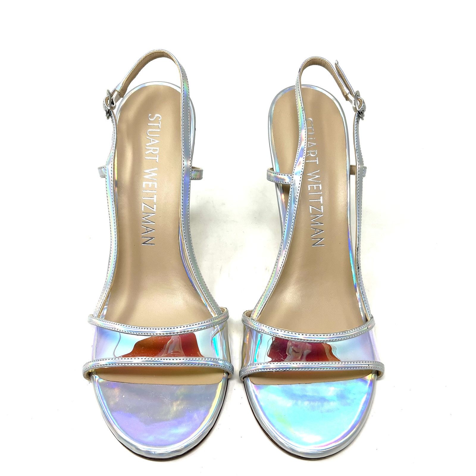 Stuart Weitzman Stuart Weitzman Mondrian Iridescent Sandals size 10.5 Size US 10.5 / IT 40.5 - 2 Thumbnail