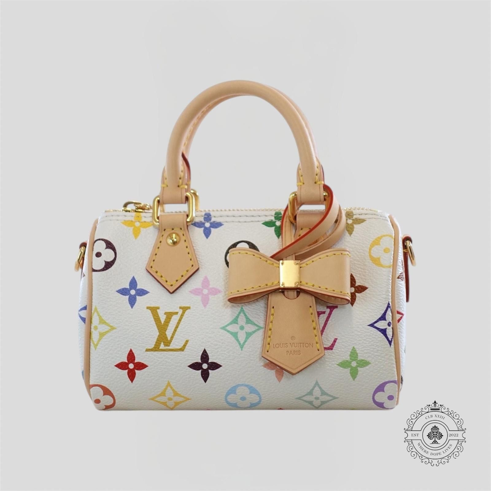 Louis Vuitton Louis Vuitton x Takashi Murakami Nano Speedy in White Size ONE SIZE - 1 Thumbnail