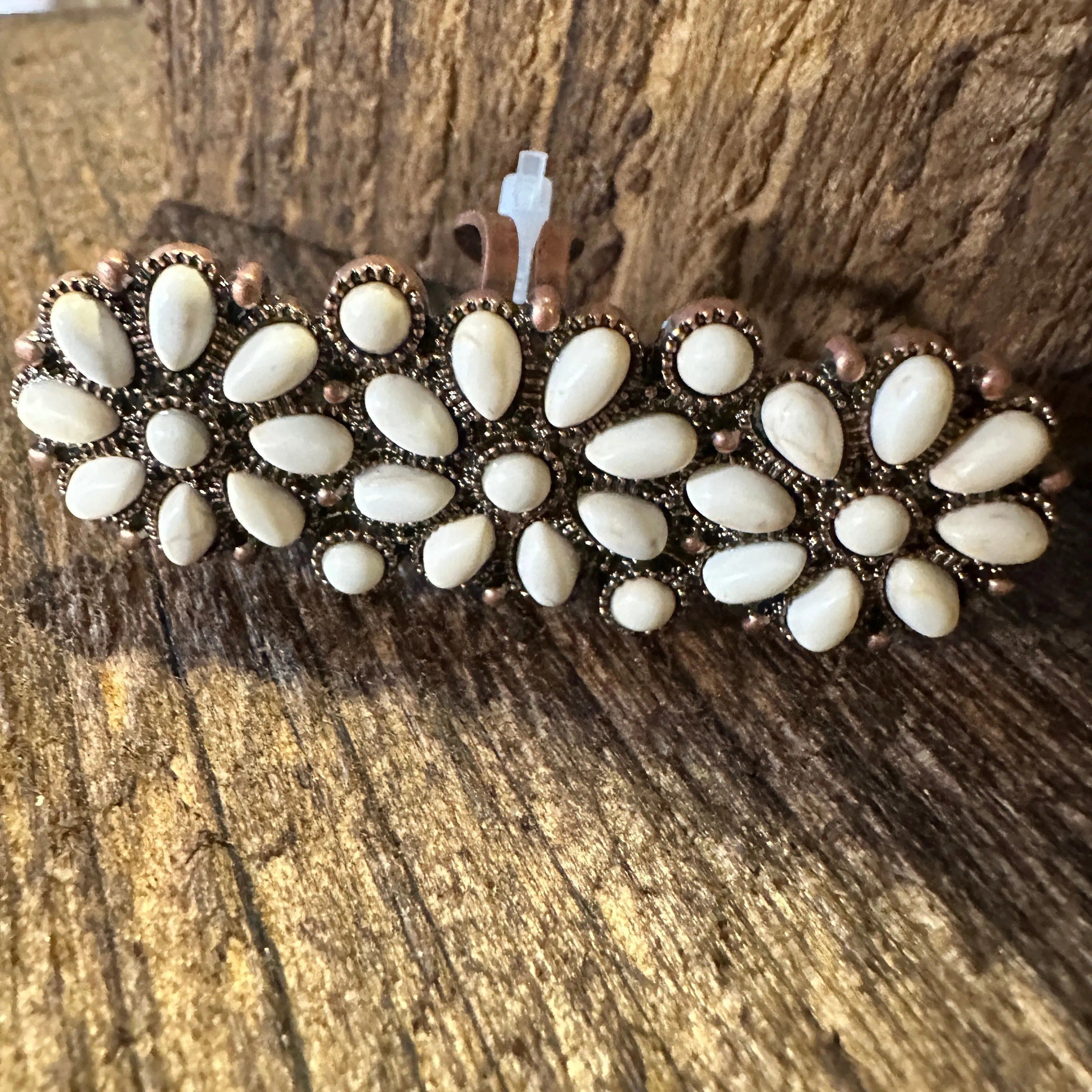 Other Western Boho Hippie Triple Stone Floral Concho Cuff Ring: Co Size ONE SIZE - 5 Thumbnail