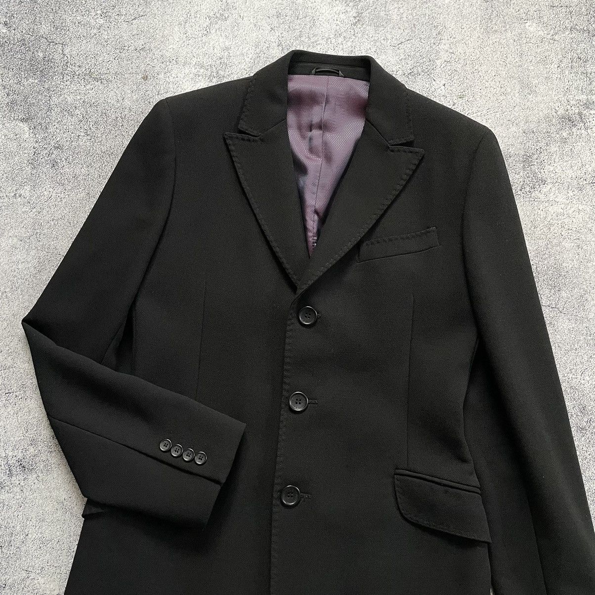 Dolce & Gabbana Dolce Gabbana Black Wool Coat Women Size S / US 4 / IT 40 - 3 Thumbnail