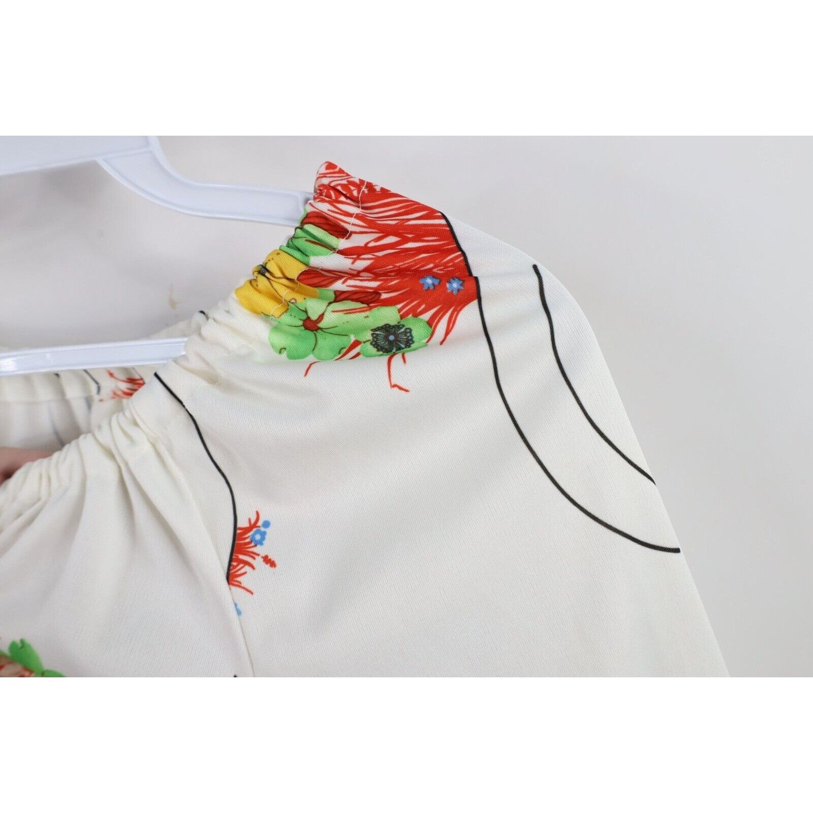 Vintage Vintage 70s Mid Century Modern MCM Flower Knit Dress Size XL / US 12-14 / IT 48-50 - 5 Thumbnail