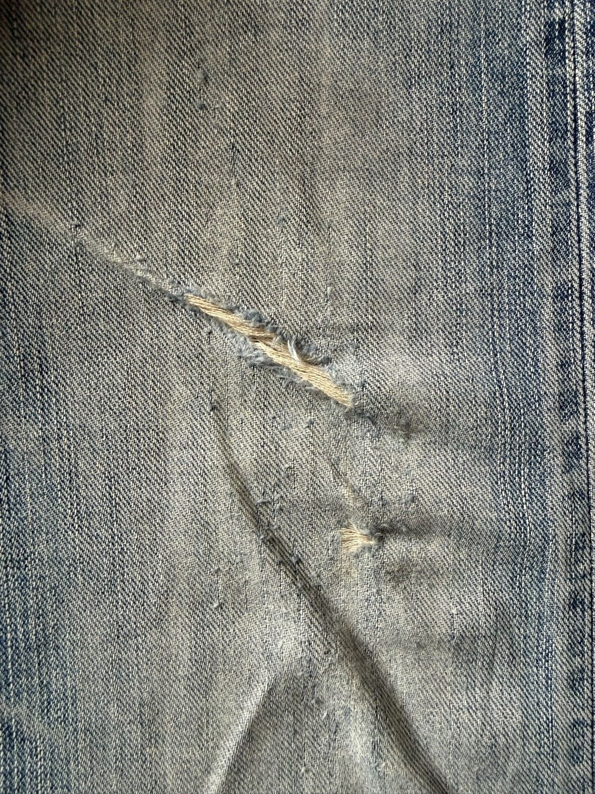 Edwin Exclusive Vintage Edwin XV Faded Wash Distressed Jeans Size US 31 - 3 Thumbnail